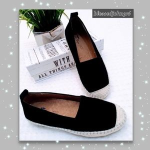 Aqua College Waterproof Espadrilles Black Flats